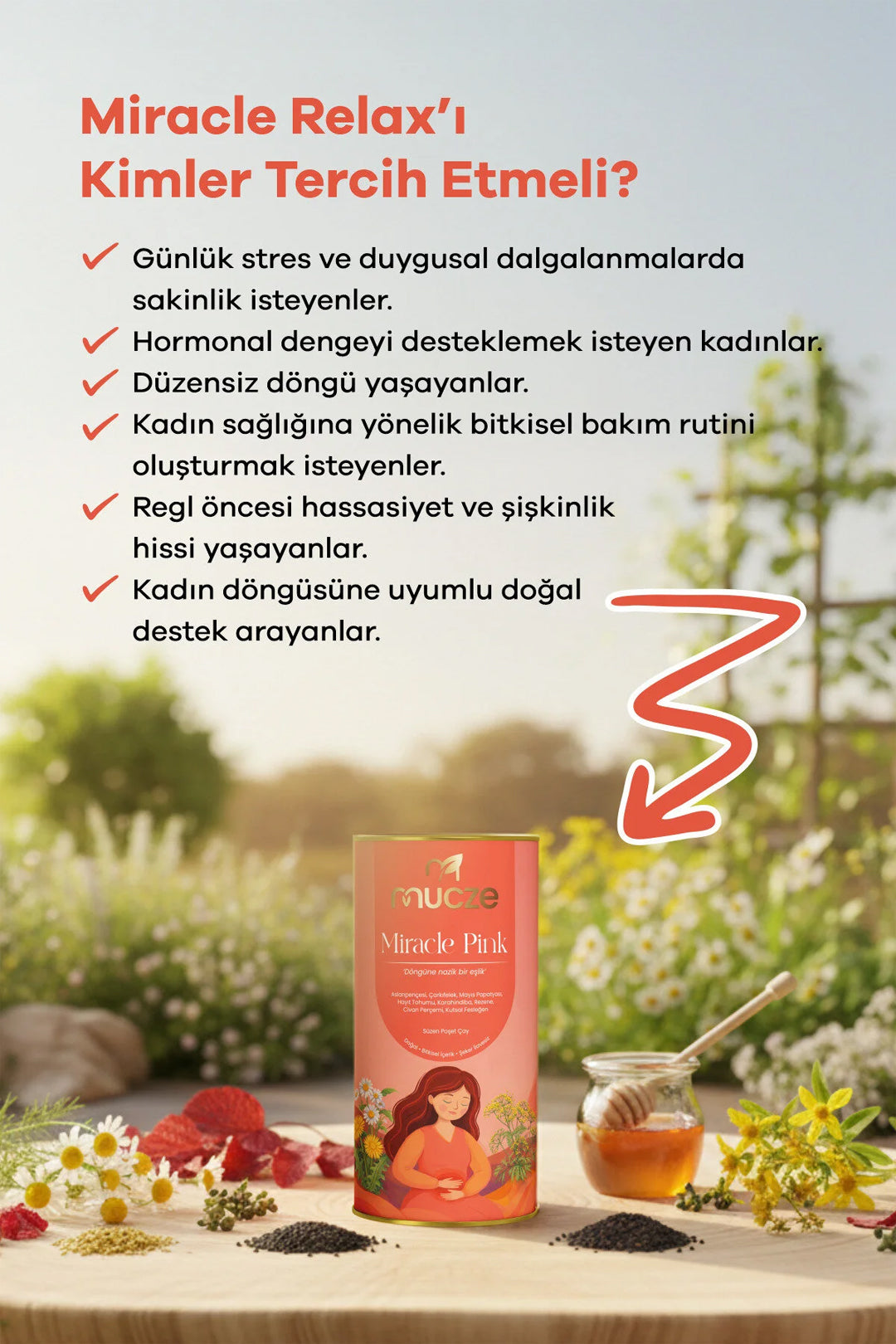 Bitkisel Kadın Döngüsü Çayı – Şişkinlik ve Konfor İçin Aslanpençesi & Rezene
