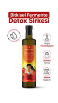 Fermente Bitkisel Detox Sirkesi – Enginar, Zerdeçal & Hibiscus – 500 ml